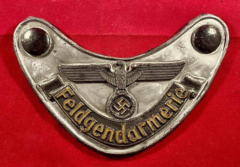 Reproduction WW2 German Feldgendarmerie Field Police Gorget