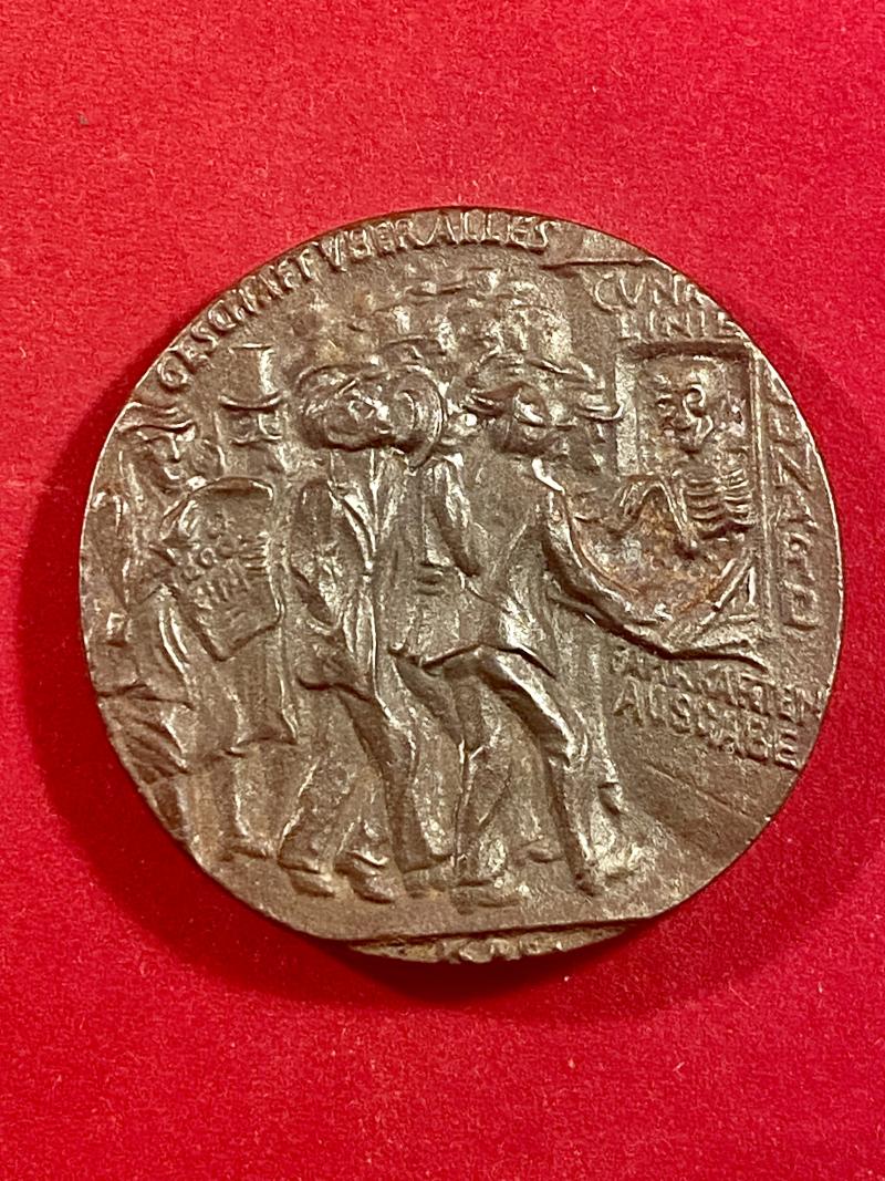 WW1 British Copy of the German Lusitania Propaganda Medal made to Commemorate the Sinking of the RMS Lusitania in 1915