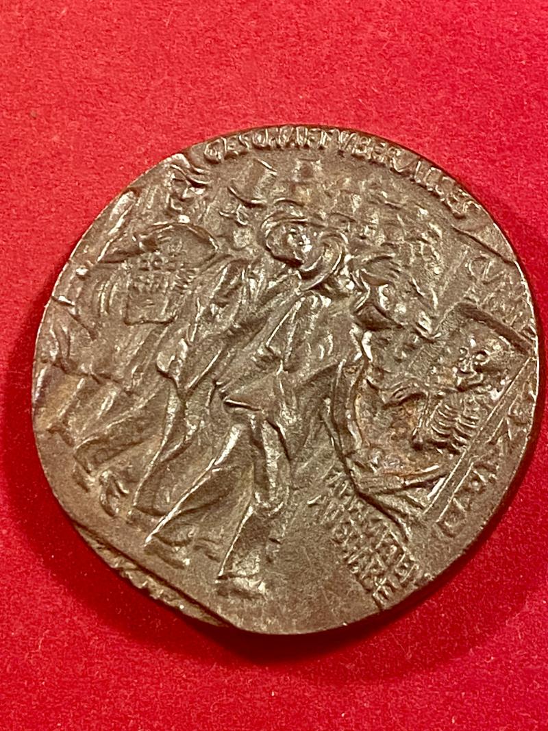 WW1 British Copy of the German Lusitania Propaganda Medal made to Commemorate the Sinking of the RMS Lusitania in 1915