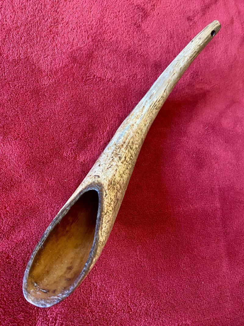 Antique Drenching Horn Farm Implement Engraved with WC