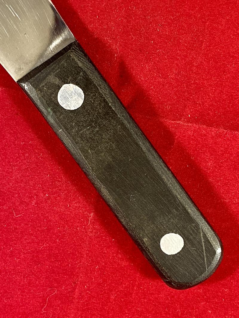 Vintage Plummet Major Throwing Knife by J. Nowill and Sons Sheffield with Leather Sheath