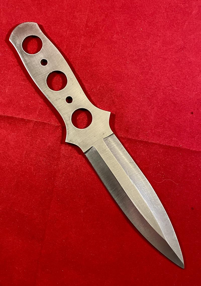 Vintage Throwing Knife by Andujar of Spain with a Camouflage Sheath