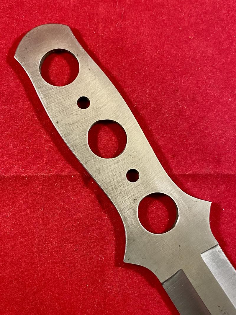 Vintage Throwing Knife by Andujar of Spain with a Camouflage Sheath