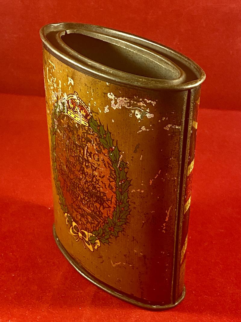 Rare WW1 British Grocers Federation Christmas 1914 George V Sweet Tin