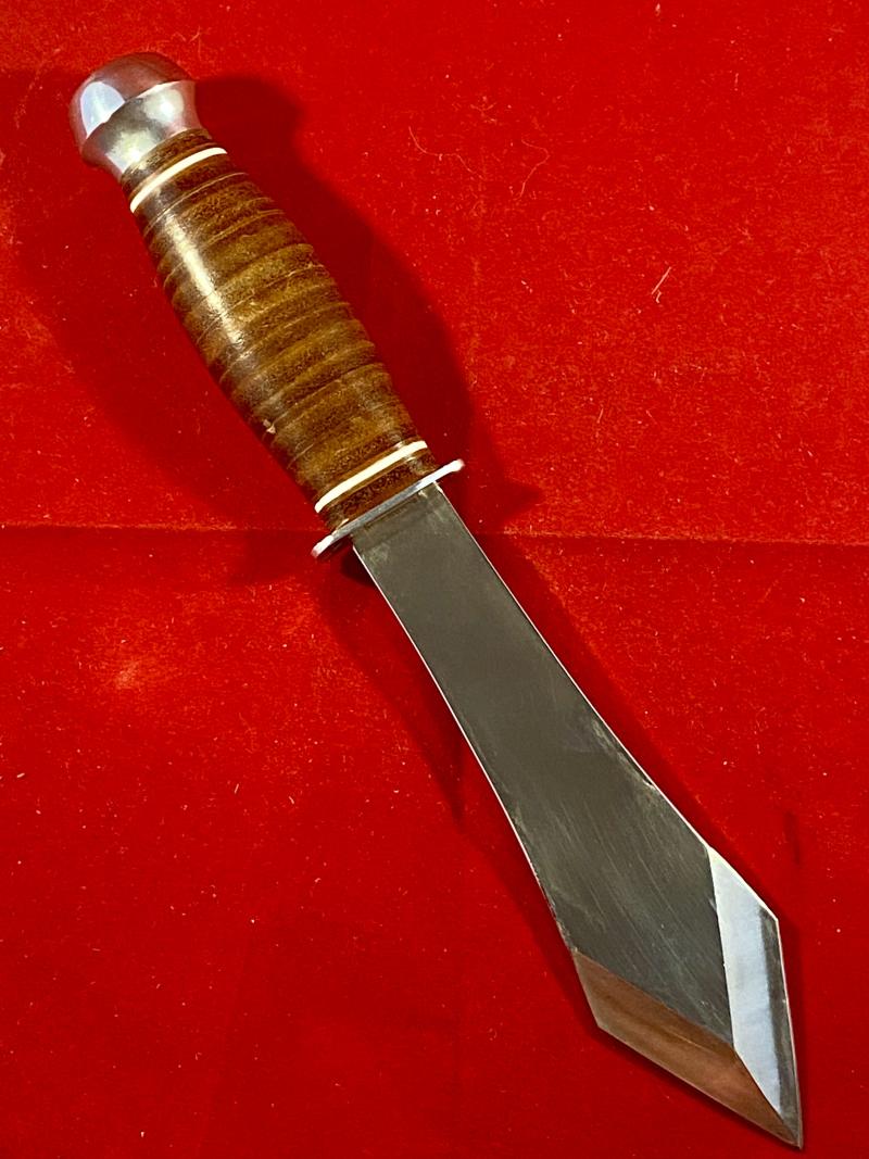 Impressive Vintage Italian WHITBY Professional Throwing Knife with Leather Sheath