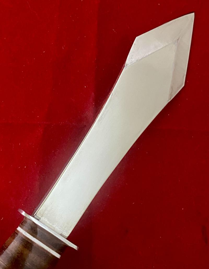 Impressive Vintage Italian WHITBY Professional Throwing Knife with Leather Sheath