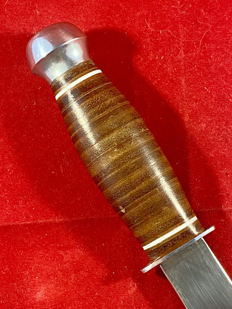 Impressive Vintage Italian WHITBY Professional Throwing Knife with Leather Sheath
