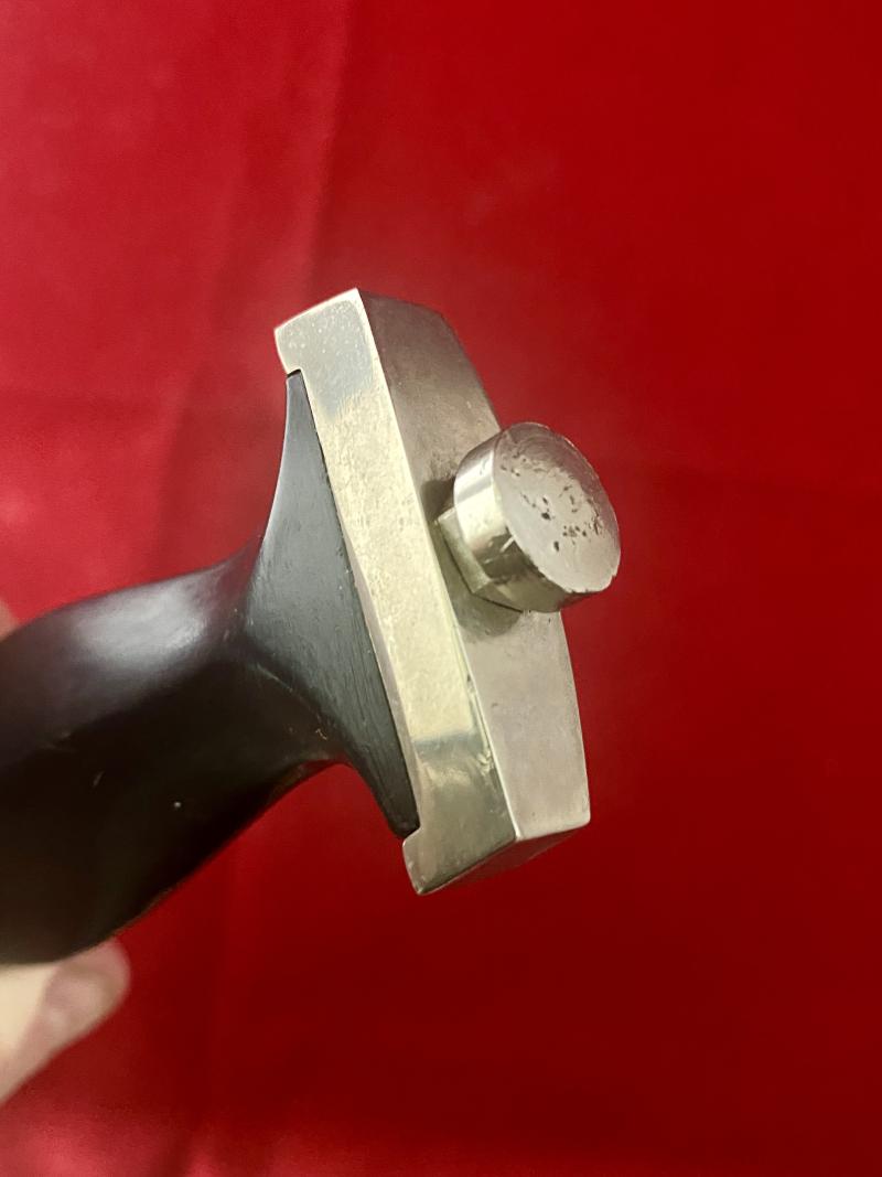 Unusual 7” Bowie Bladed Knife with WW2 German SS/SA Dagger Style Grip by WHITBY Solingen Germany c1960