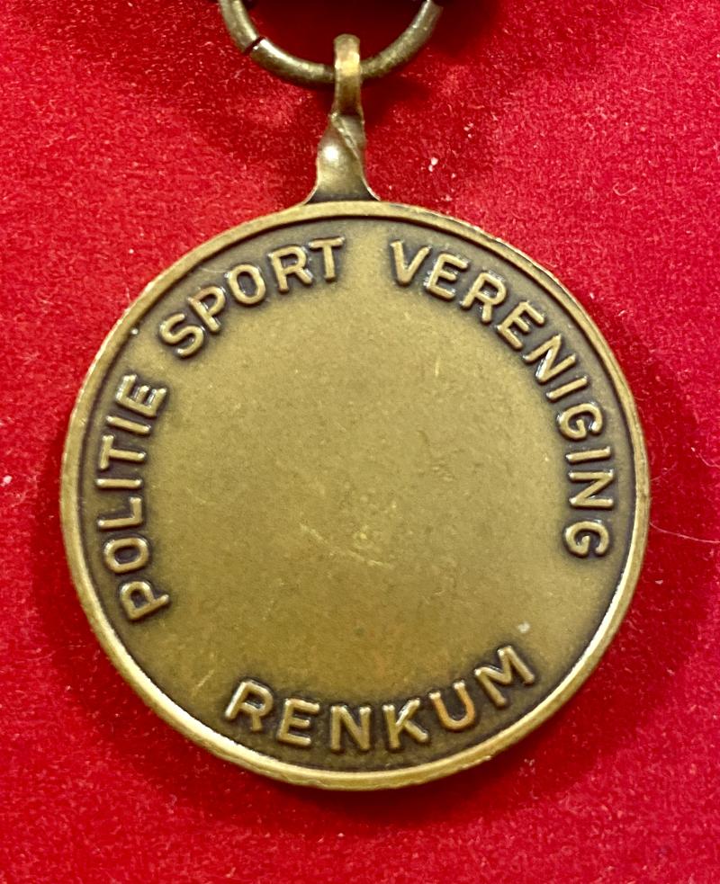 Early Pattern Airborne Walking Tour Bronze Police Sports Association Participants Souvenir Medal with Ribbon