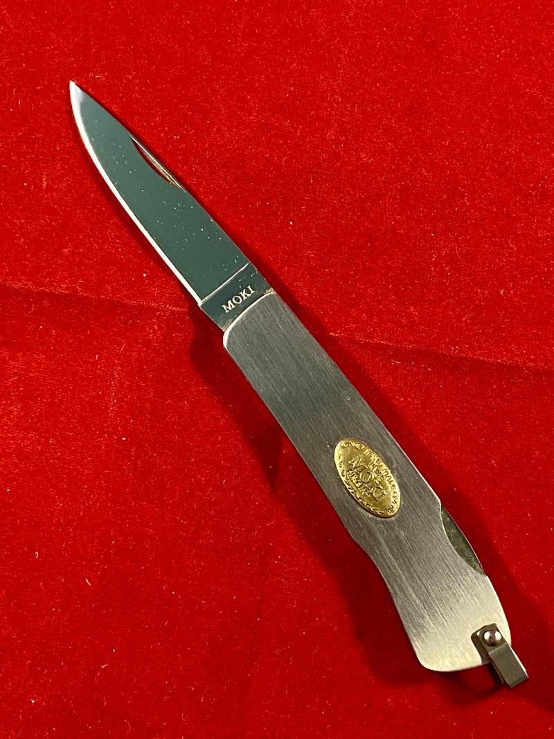 Fine MOKI Stainless Steel Lock Back Pocket Knife c1999