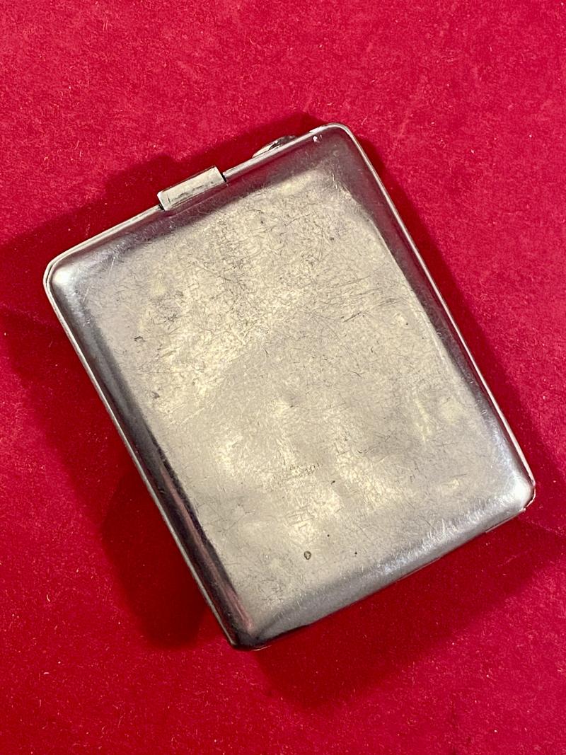 WW2 German Cigarette Case fitted with a WW2 Deutsches Jungvolk DJ Membership Badge