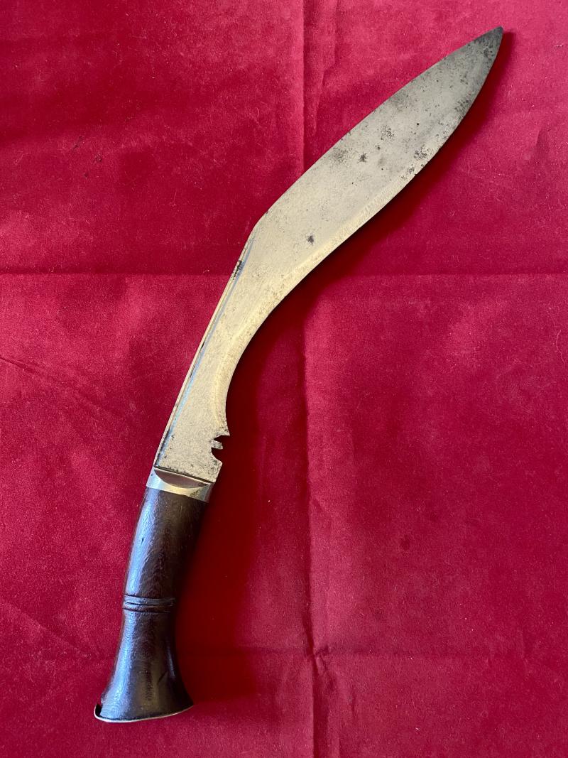Fine WW1 Period MK1 Kukri with Blade Engraved “JARBS”