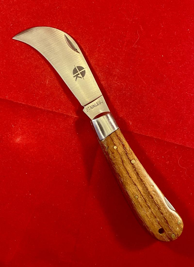 Mint Stainless Steel Pruning Knife with Oak Grips