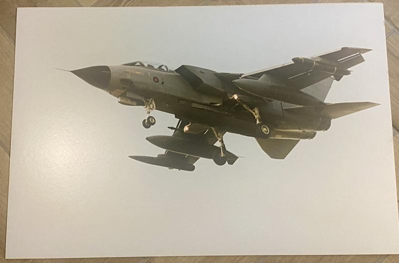 Large 30” x 20” Photo on Card of RAF Panavia Tornado GR.1B  ZA471 in Flight