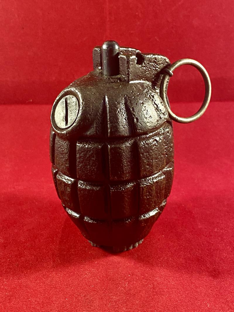 INERT WW2 No.36M Mk I British Mills Grenade by JP&S Ltd with a base plug by RBD dated 1941