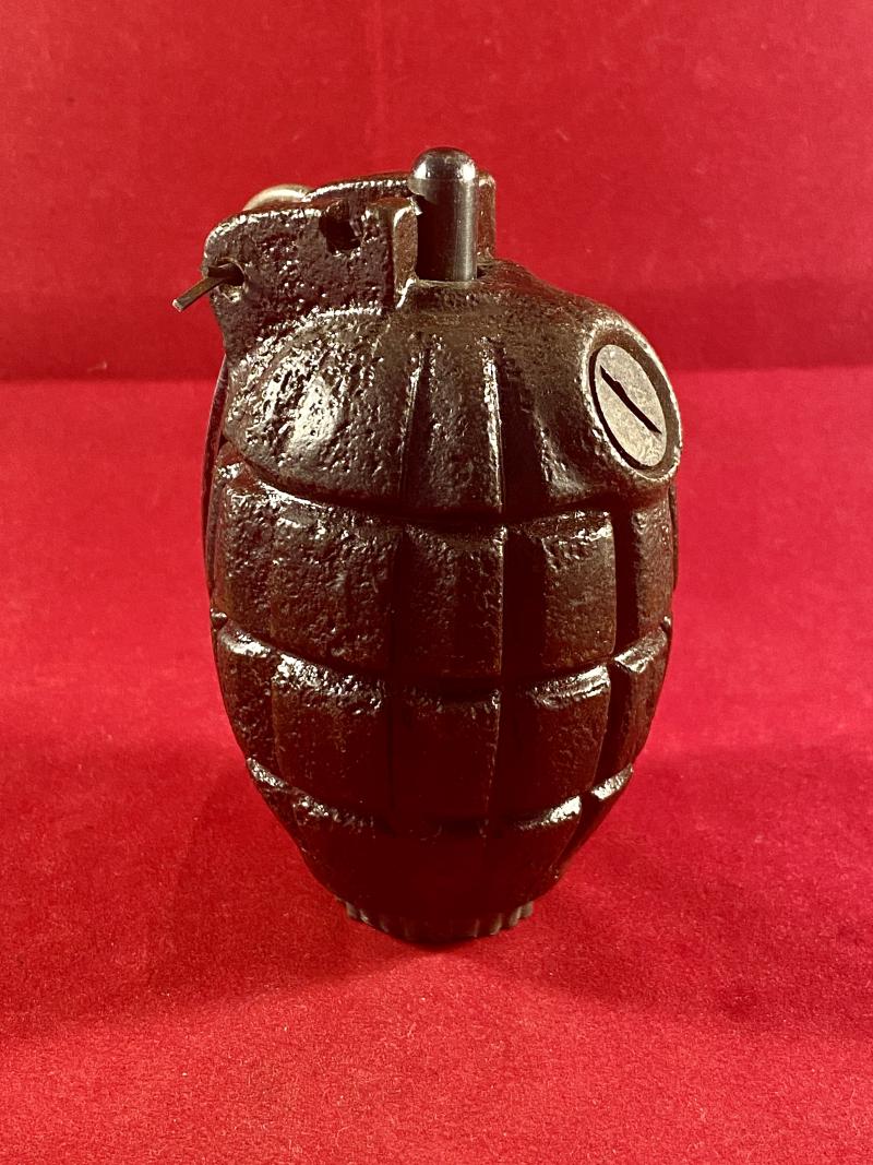 INERT WW2 No.36M Mk I British Mills Grenade by JP&S Ltd with a base plug by RBD dated 1941