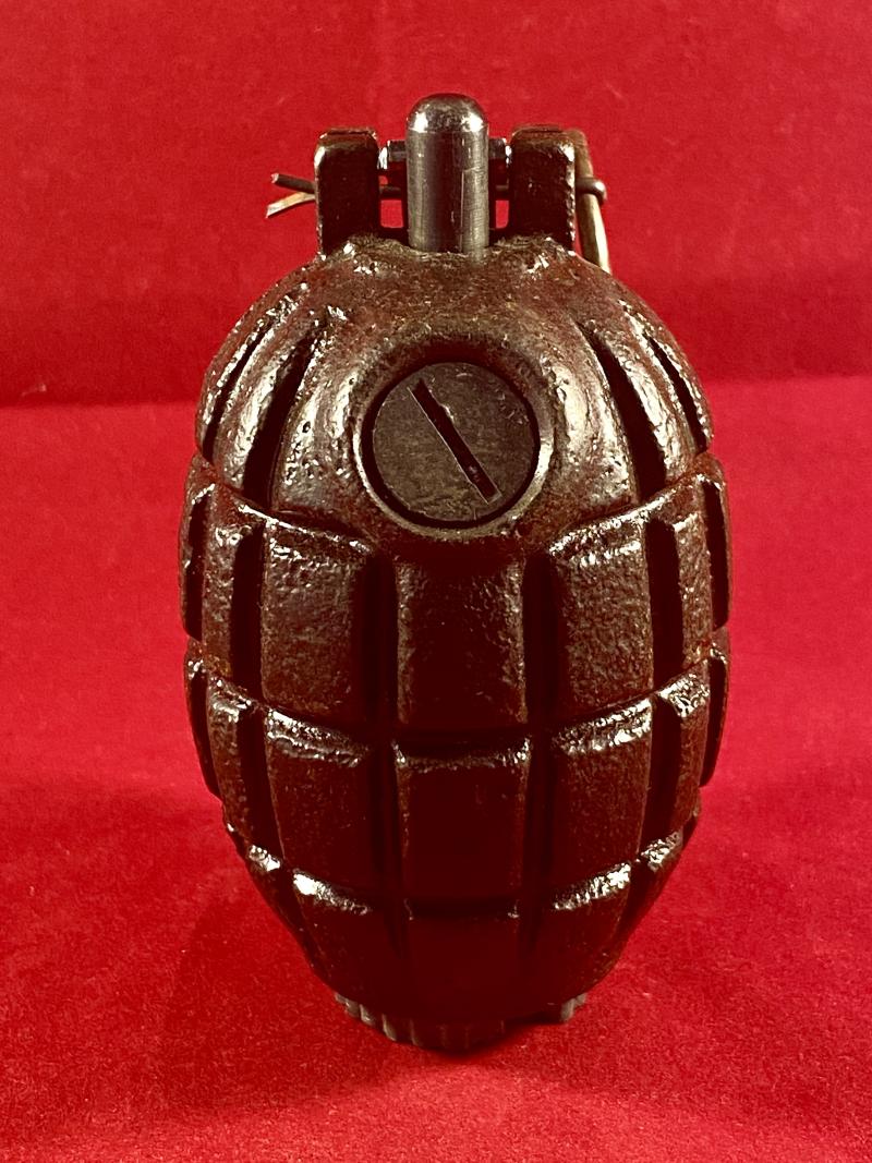 INERT WW2 No.36M Mk I British Mills Grenade by JP&S Ltd with a base plug by RBD dated 1941
