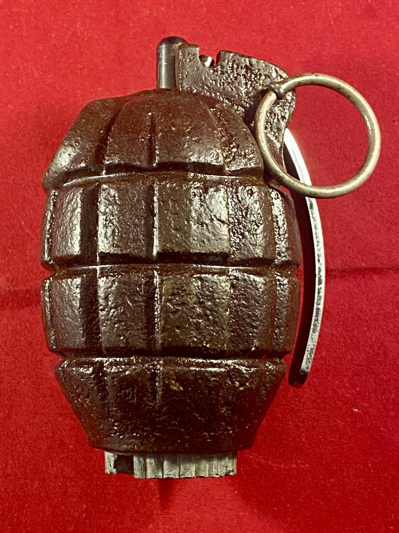 INERT WW2 No.36M Mk I British Mills Grenade by JP&S Ltd with a base plug by RBD dated 1941