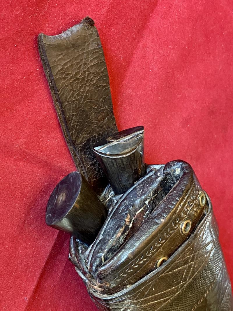 Fine WW2 “Bring Back” Burma Kukri Knife with Carved Horn Grip c1945