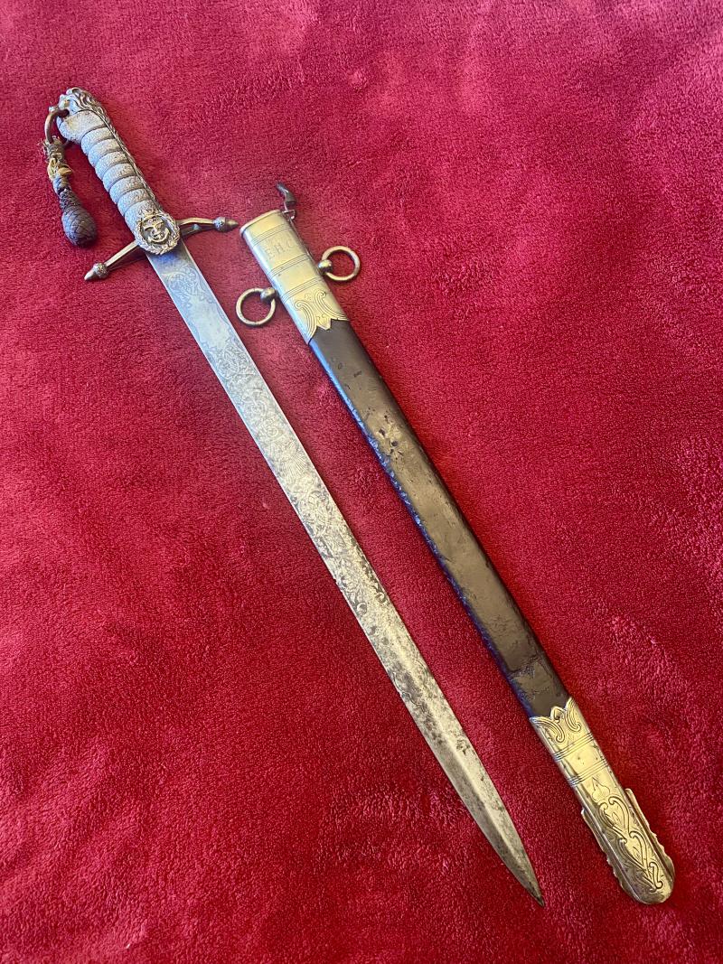 Victorian 1879 Pattern British Midshipman’s Dirk or Short Sword Retailed by J. Gieve & Sons Portsmouth