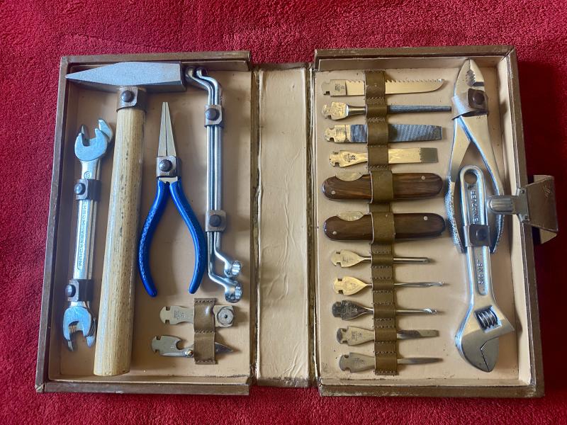 Complete Vintage Cased Multi-Tool Set by J.A. Henckels of Solingen Germany c1950