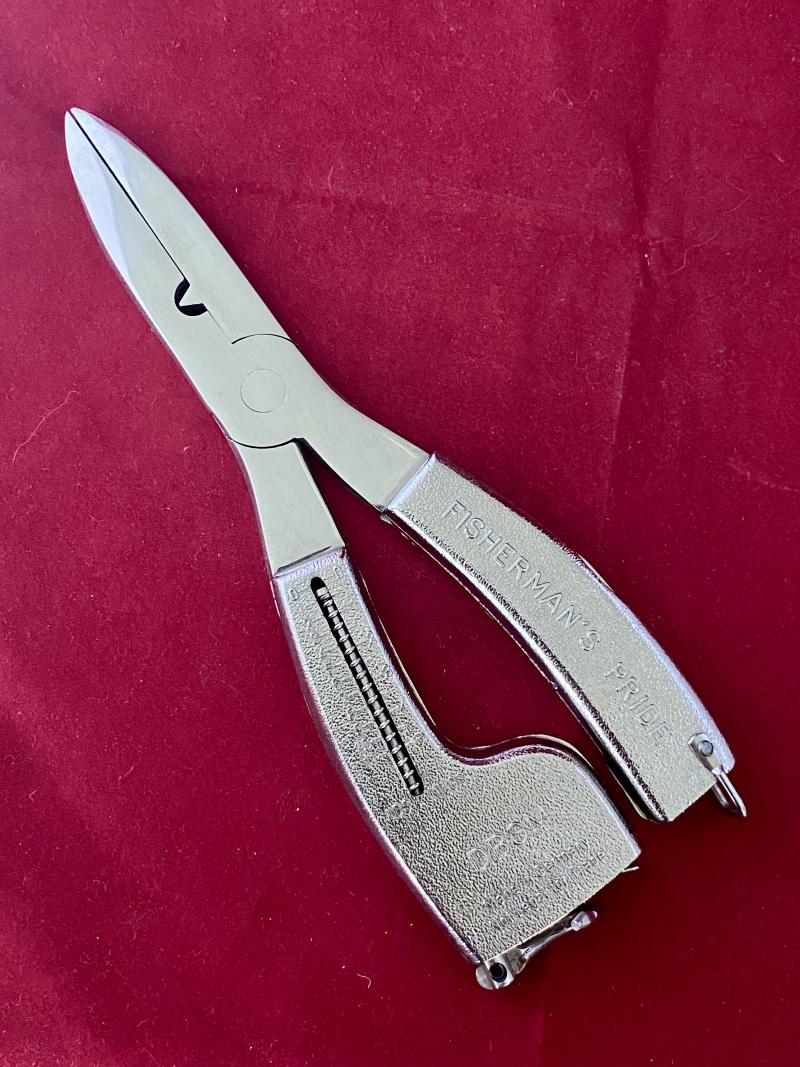 Mint “Fisherman’s Pride” Multi-Function German Fishing Pliers with Cardboard Box c1960