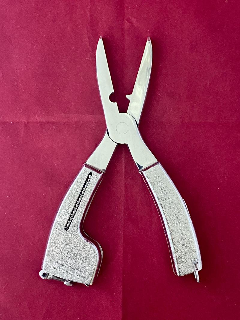 Mint “Fisherman’s Pride” Multi-Function German Fishing Pliers with Cardboard Box c1960