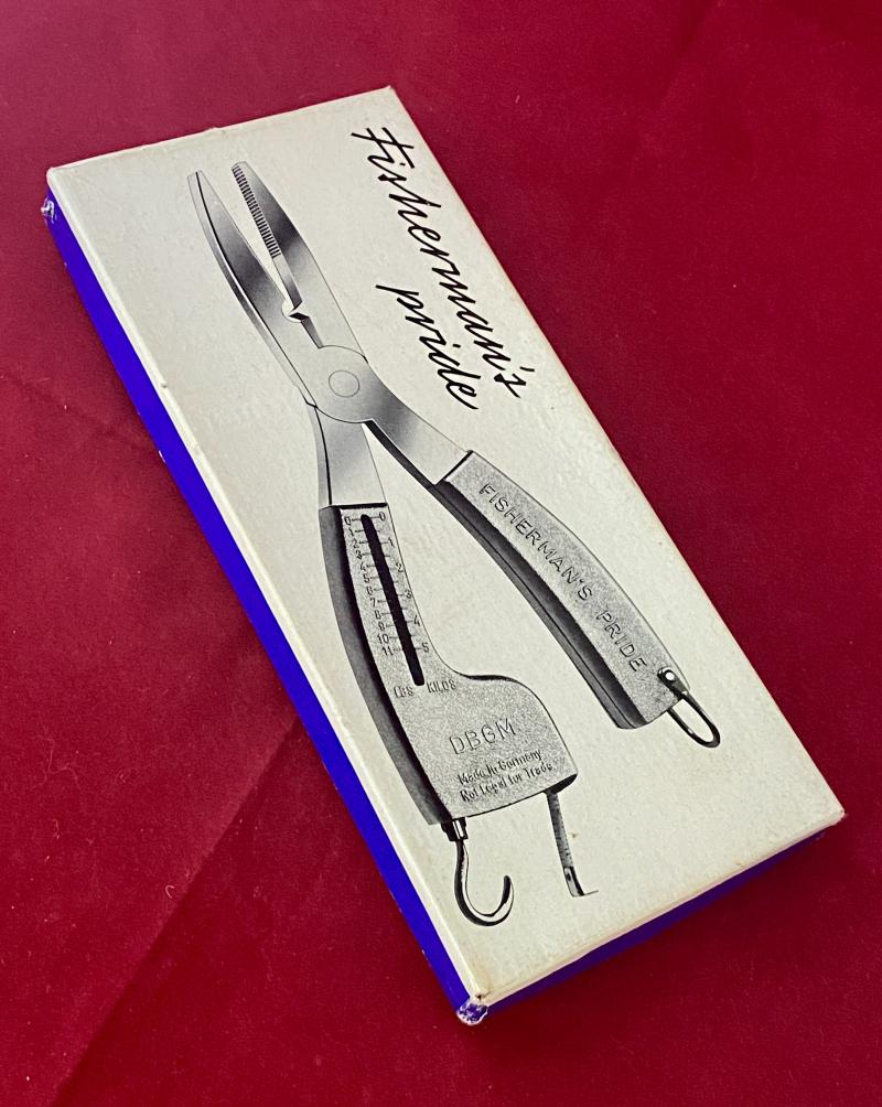 Mint “Fisherman’s Pride” Multi-Function German Fishing Pliers with Cardboard Box c1960