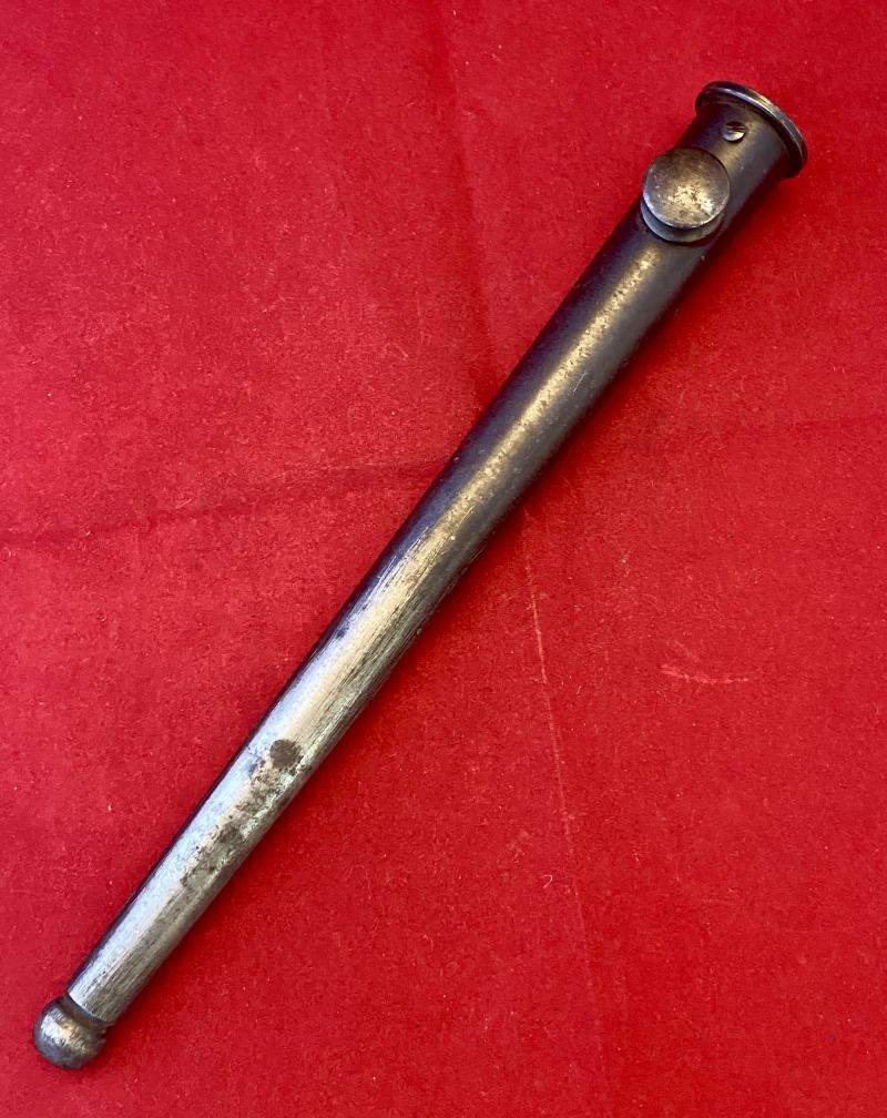 WW2 British Army No.4 Mk. II Spike Bayonet by the Savage Stevens Co. USA with a Metal Scabbard