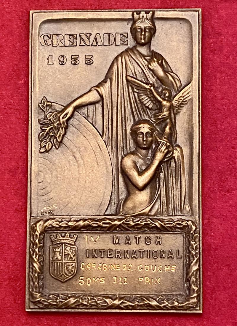 Bronze Award for the International Shooting Sport Federation World Championships held in Granada Spain on 19th July 1933