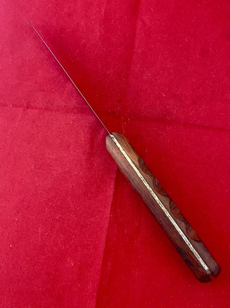 Vintage British Royal Navy Deck Knife with Leather Sheath by J. ADAMS dated 1992