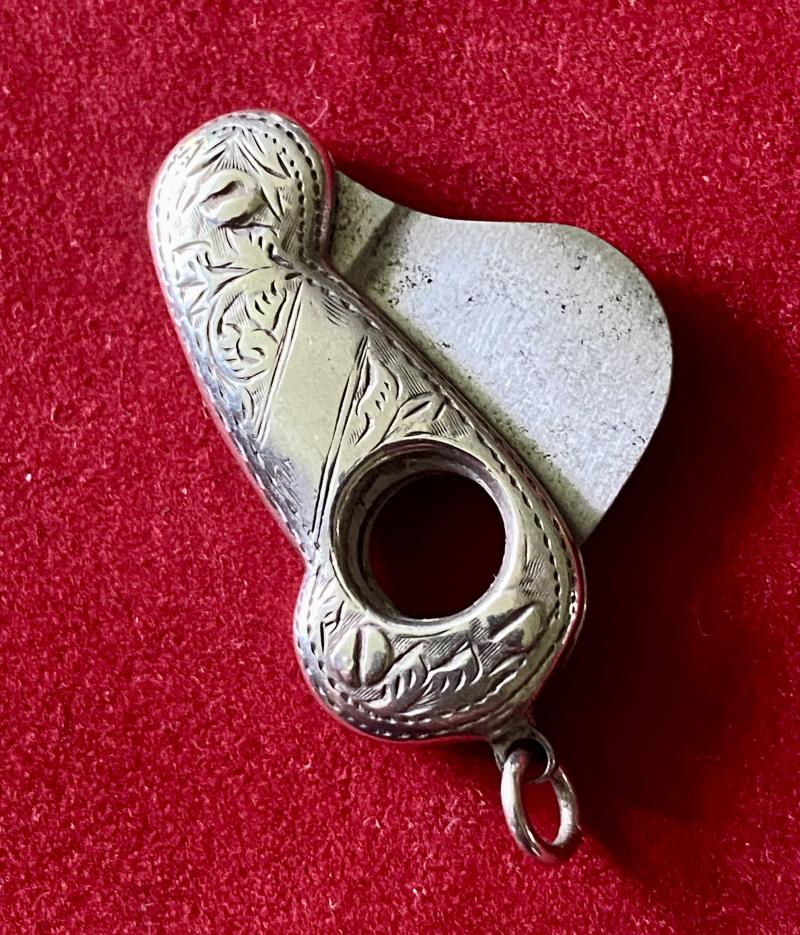 Antique Victorian silver Cigar or Cheroot Cutter by James Alexander, Birmingham c1895