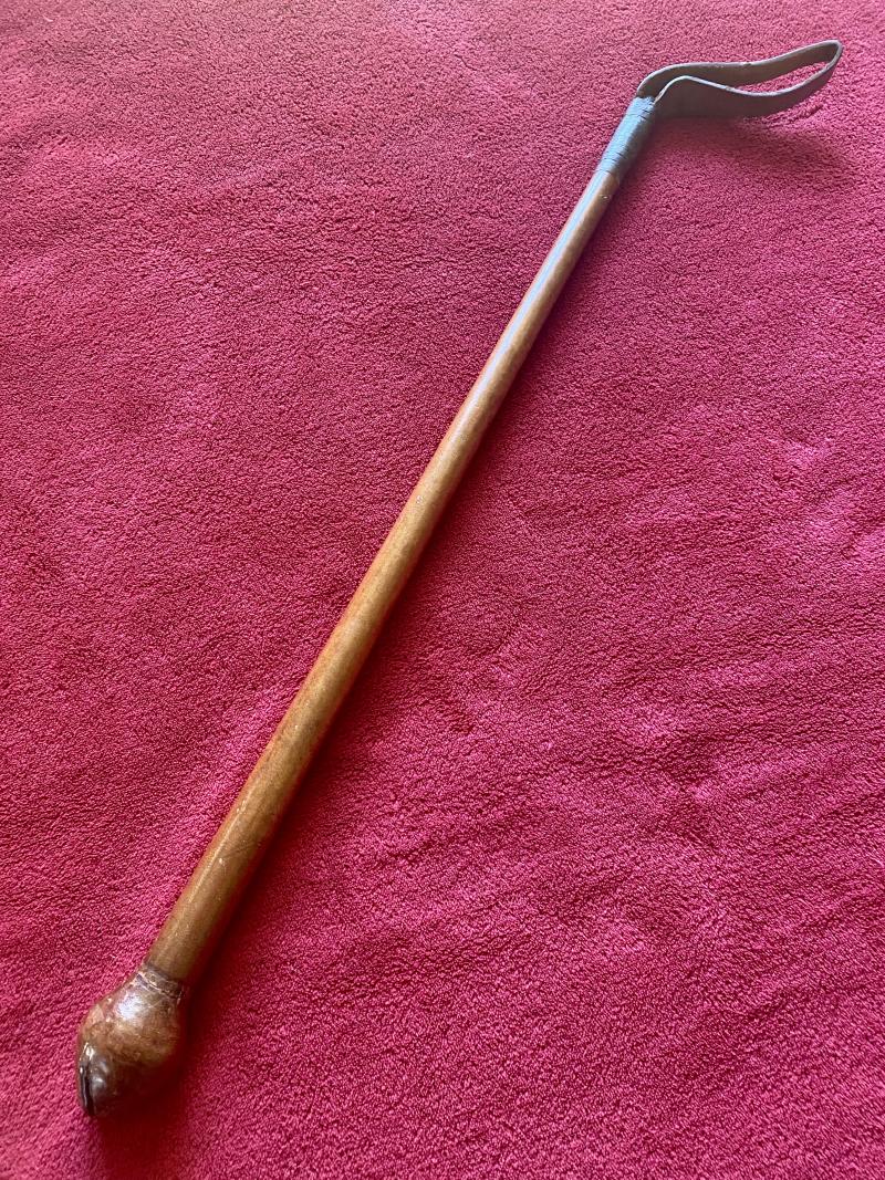 WW1 British Officers Weighted Leather Covered Riding Crop