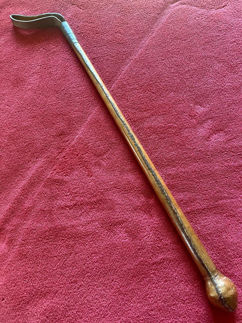 WW1 British Officers Weighted Leather Covered Riding Crop