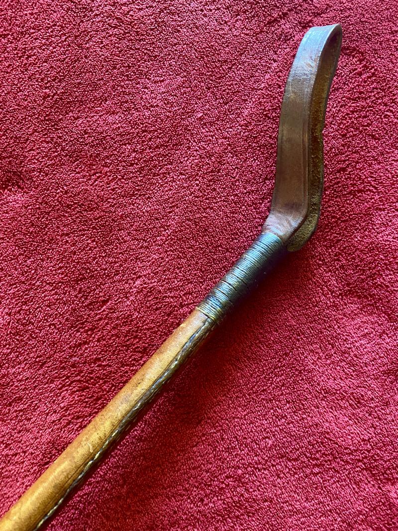 WW1 British Officers Weighted Leather Covered Riding Crop