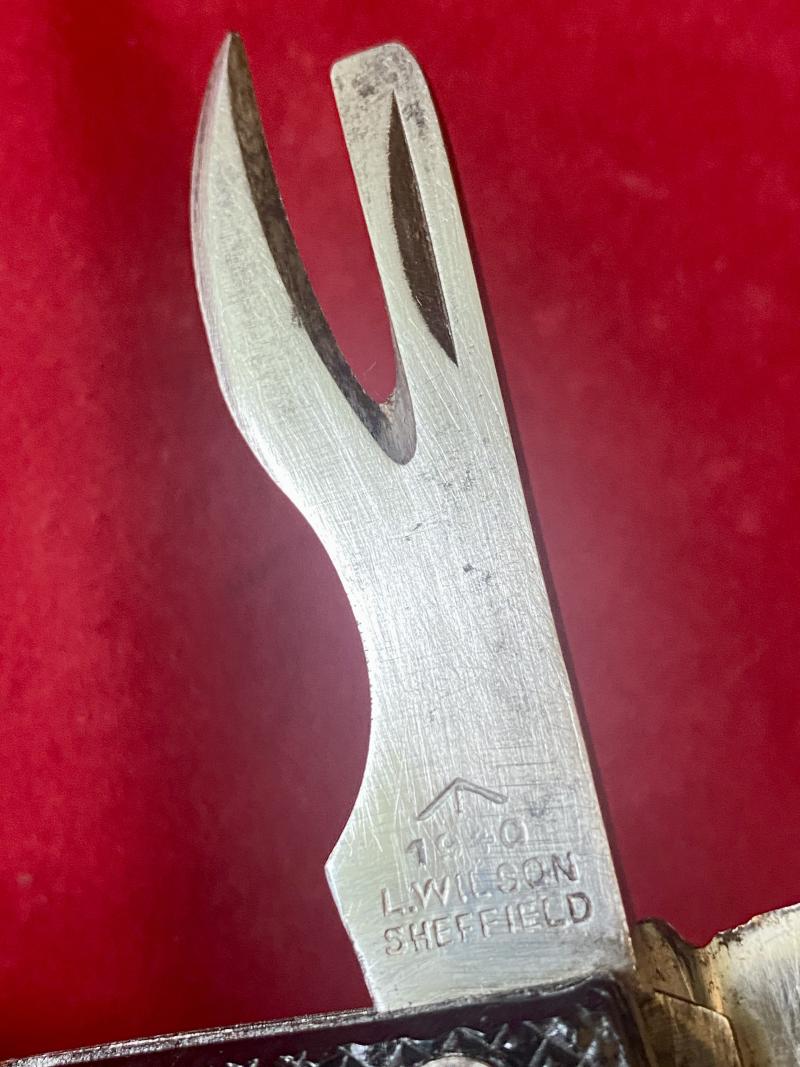 WW2 British Military Two-Piece Clasp or Jack Knife by L. WILSON Sheffield dated 1940