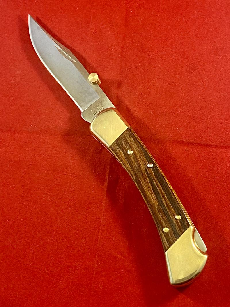 Mint BUCK 110 Lockback Knife with Scarce “Idaho” Mark dating it to 2005