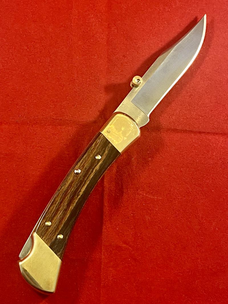 Mint BUCK 110 Lockback Knife with Scarce “Idaho” Mark dating it to 2005