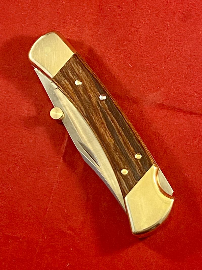 Mint BUCK 110 Lockback Knife with Scarce “Idaho” Mark dating it to 2005