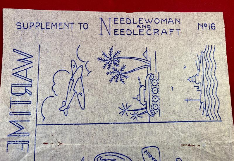 Scarce WW2 Issue of Needlewoman and Needlecraft Magazine Supplement - Wartime Mail No.16 - 1943