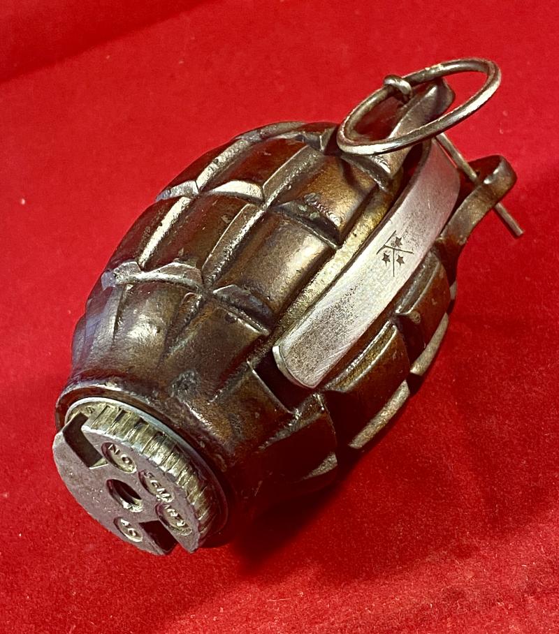 Near Mint INERT WW2 No.36M Mk I British Mills Grenade by A. Kenrick & Sons dated 1940