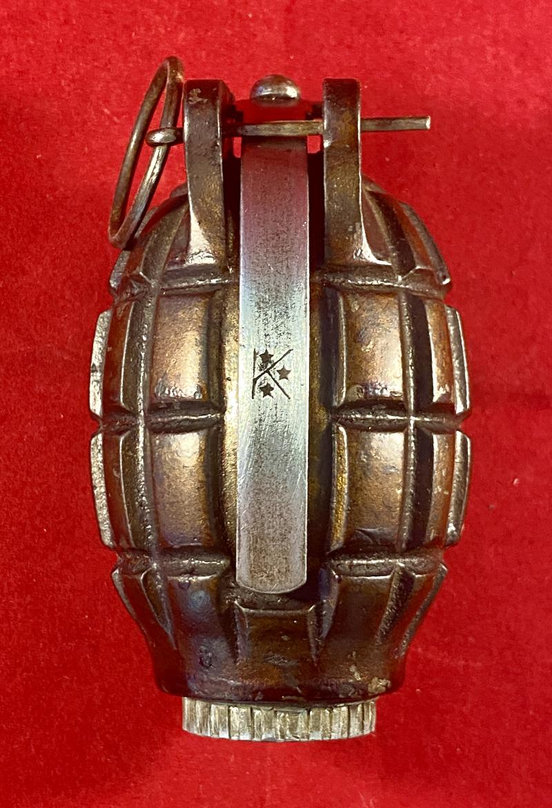 Near Mint INERT WW2 No.36M Mk I British Mills Grenade by A. Kenrick & Sons dated 1940