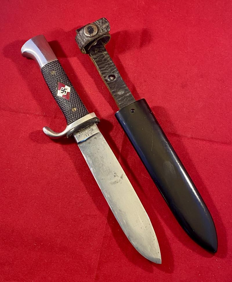 Early Double Proofed Hitler Youth Knife by Robert Klaas - Dated 1938