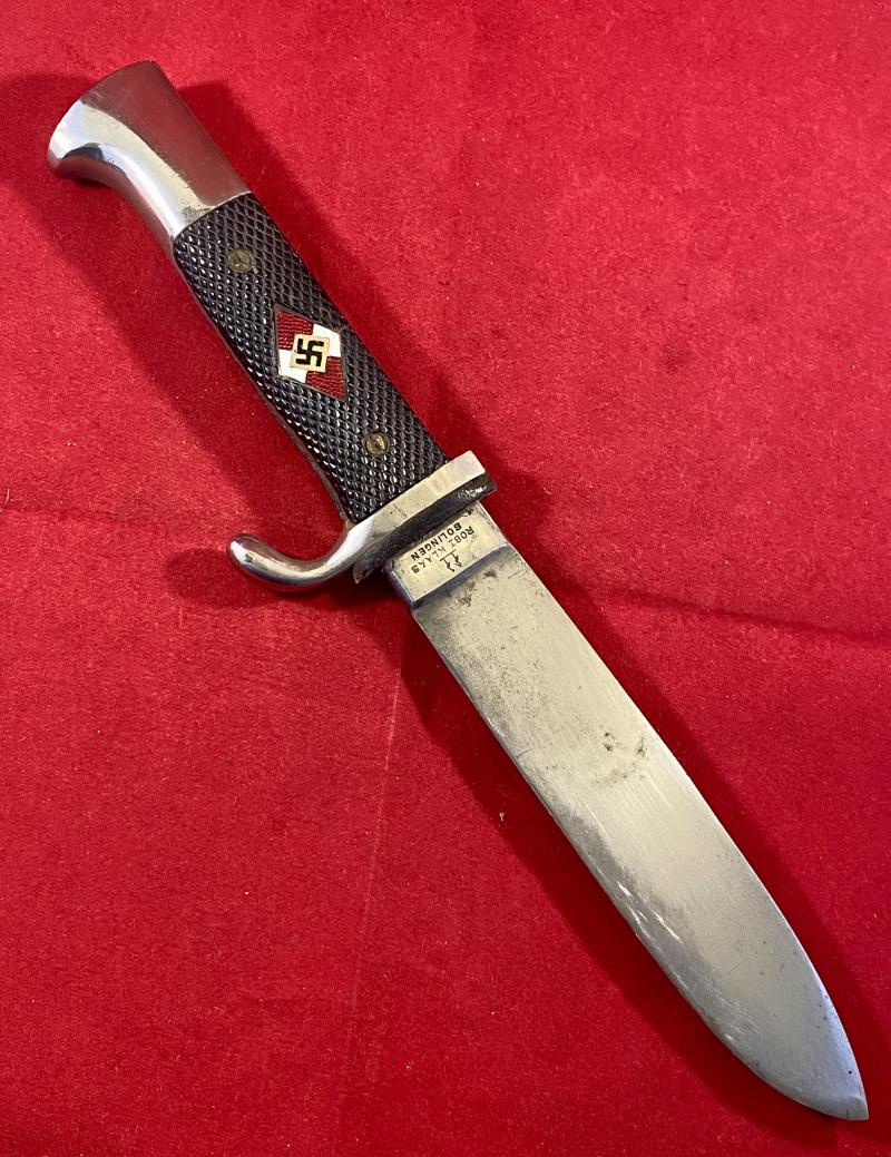 Early Double Proofed Hitler Youth Knife by Robert Klaas - Dated 1938