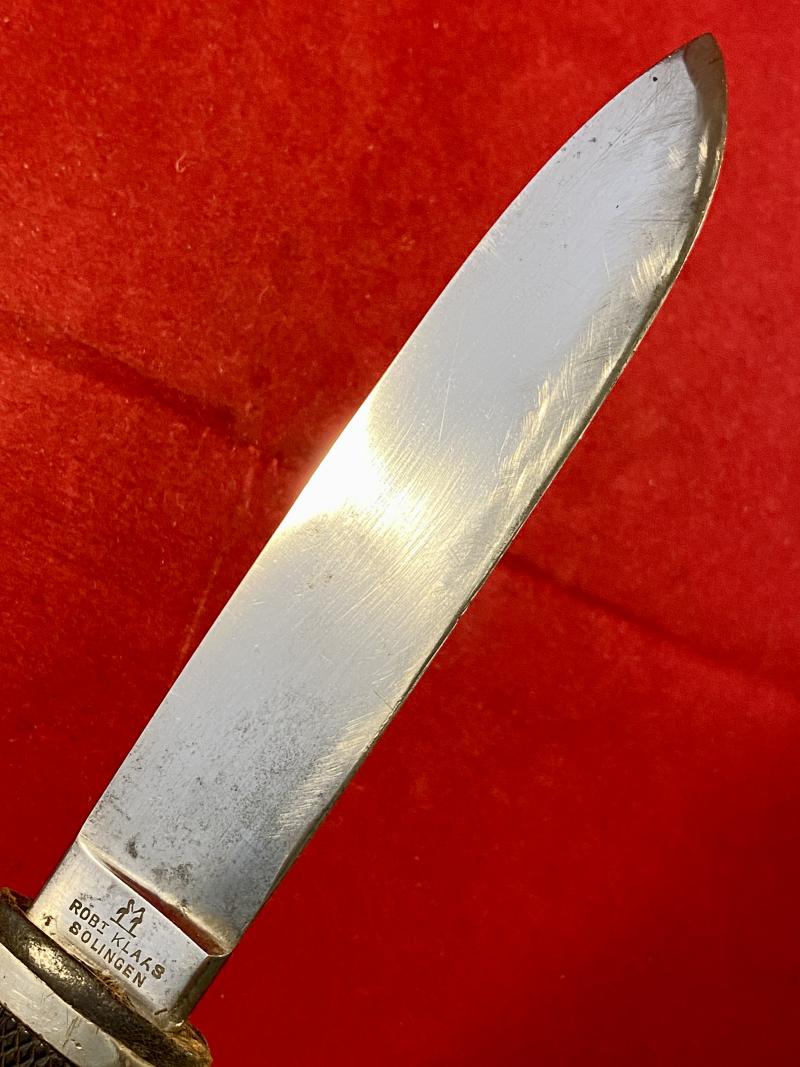 Early Double Proofed Hitler Youth Knife by Robert Klaas - Dated 1938