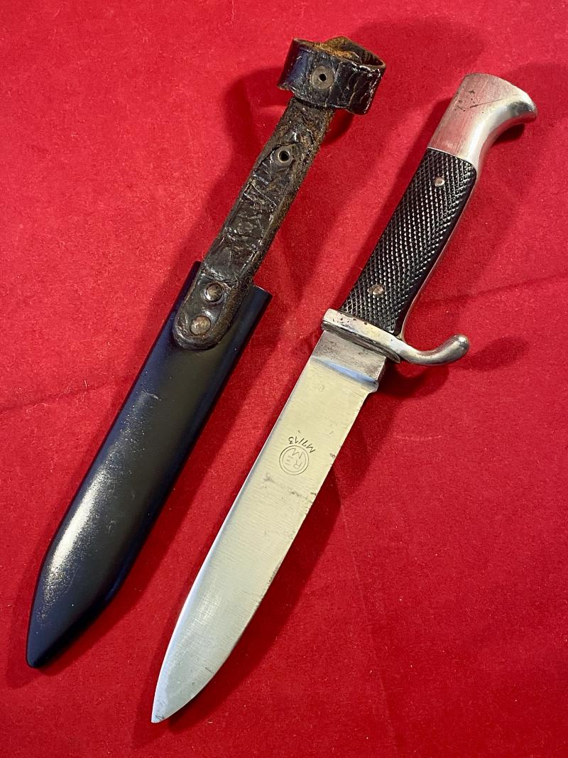 WW2 Hitler Youth Knife by Arthur Schüttelhöfer & Co., Solingen-Wald – RZM M7/13