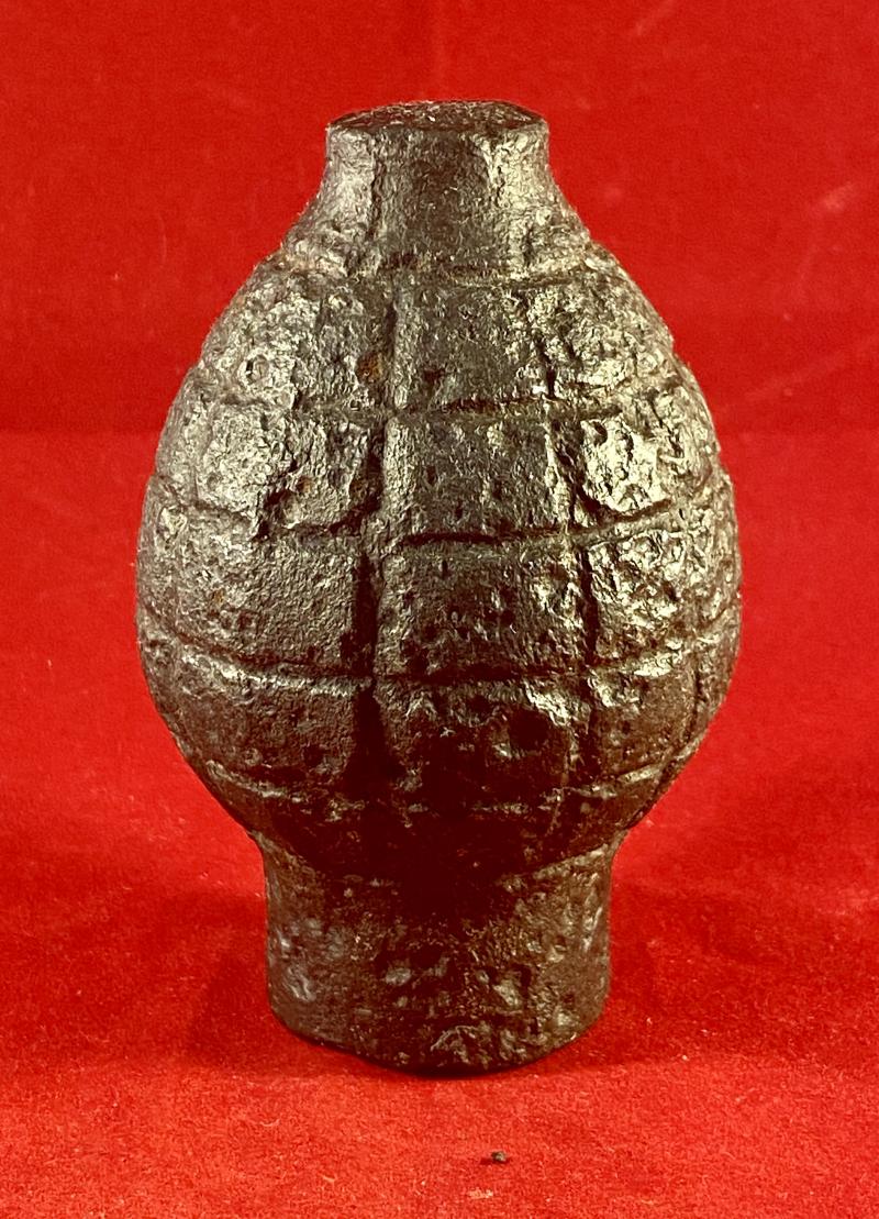 Original French WW1 Foug M1916 Inert Lemon Grenade Body - Citron Modèle 1916