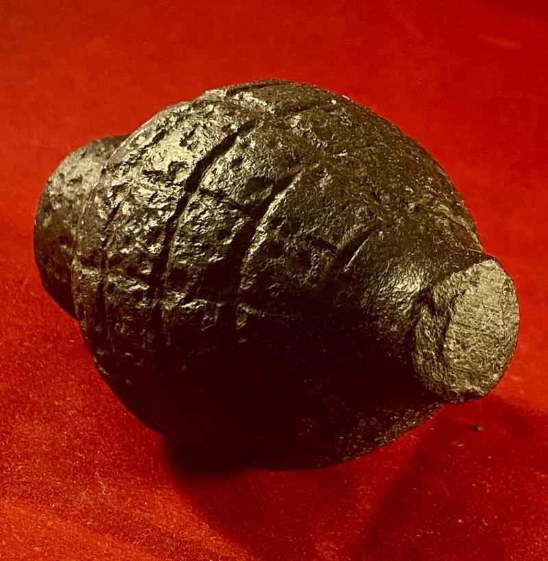 Original French WW1 Foug M1916 Inert Lemon Grenade Body - Citron Modèle 1916