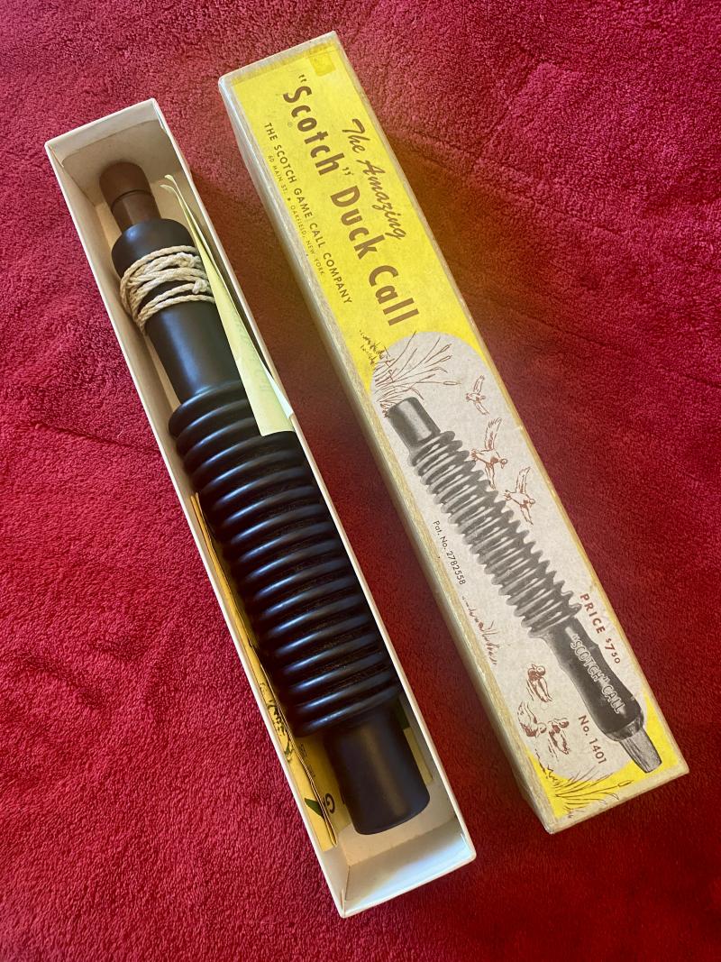 Vintage MIB “Scotch” Duck Caller Model 1401 by The Scotch Game Call Company New York c1960