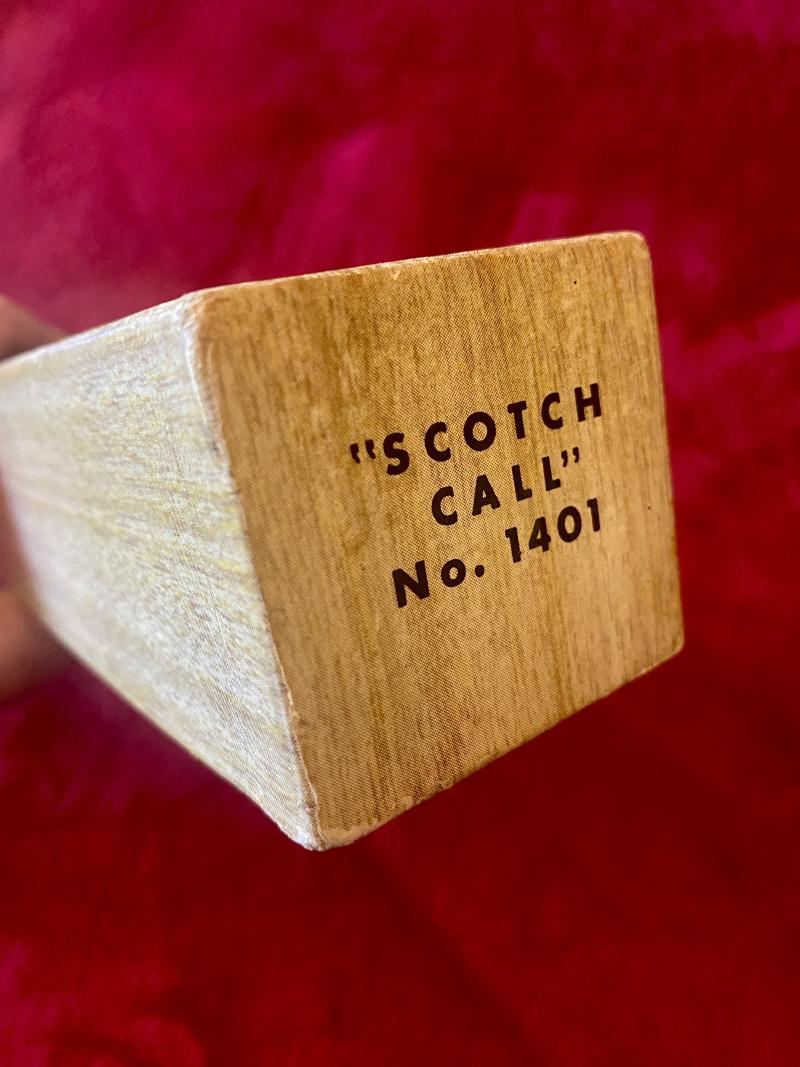 Vintage MIB “Scotch” Duck Caller Model 1401 by The Scotch Game Call Company New York c1960